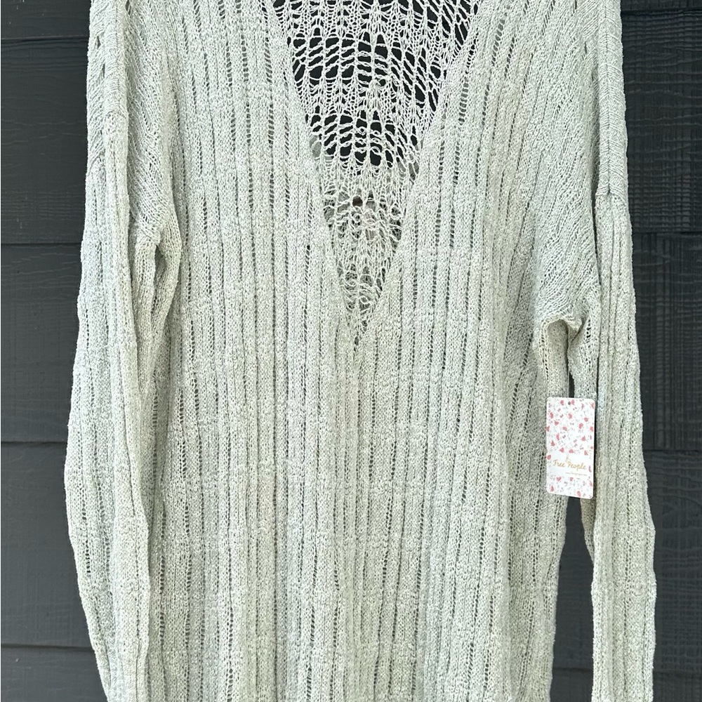 Free People Pretty In POINTELLE Sweater